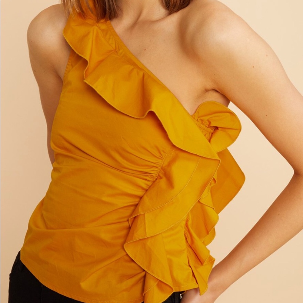 Cynthia Rowley marigold beautiful top